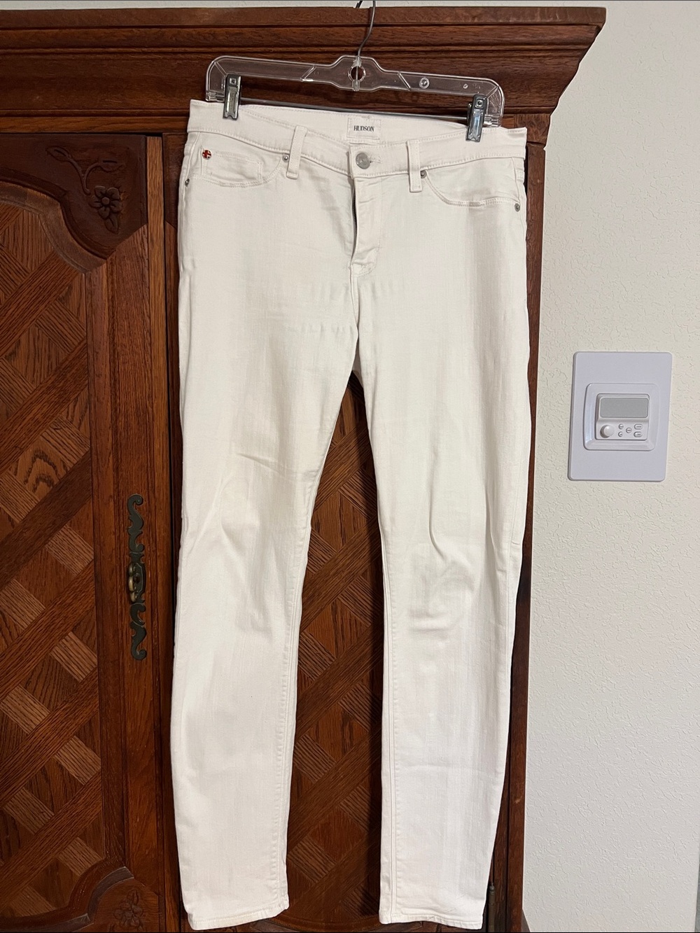 Hudson Jeans Cream/White Women’s Skinny Jeans